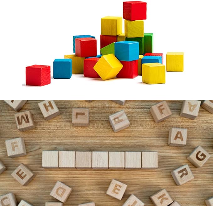 500 Pcs Unfinished Wood Cubes,1 cm Wooden Blocks for Crafting,Small Wood Cubes for Crafts Making & DIY Projects & Decor