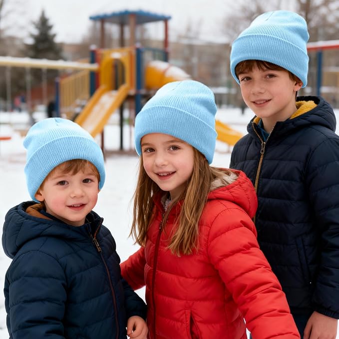 ZOORON Toddler Beanie Baby Kids Beanies Warm Winter Hat Knit Skull Cap for Boys & Girls Soft Children Infant Hat