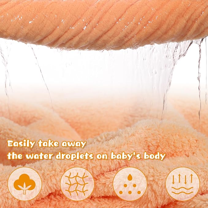Toddler Bath Towel Baby Bath Towels Hooded Kids Towel for Boy Girl 0-5 Year, 2-Pack Thick Absorbent Toddler Towels Hooded Baby, Large 50''x32'' Soft Hooded Baby Bath & Hooded Towels