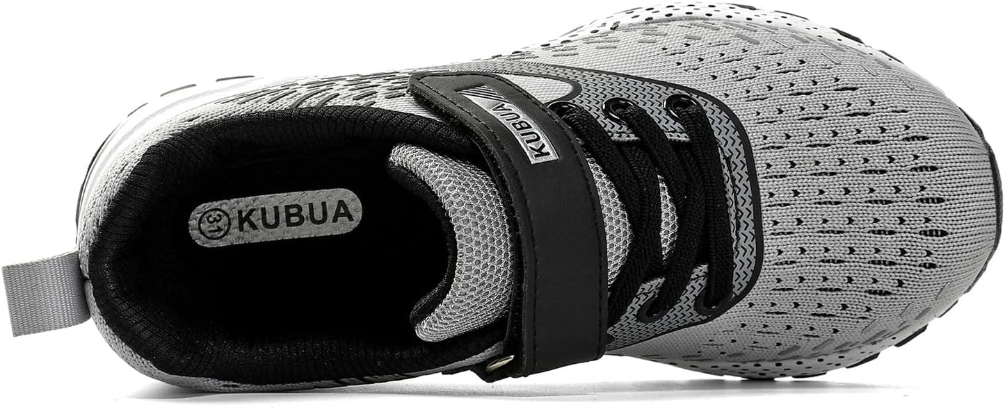 KUBUA Kids Sneakers for Boys Girls Running Tennis Shoes Lightweight Breathable Sport Athletic
