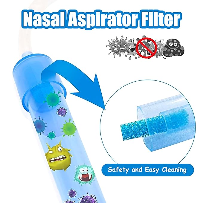 100-Pack of Premium Nasal Aspirator Hygiene Filters, Replacement for Nosefrida Nasal Aspirator Filters, BPA, Phthalate & Latex-Free