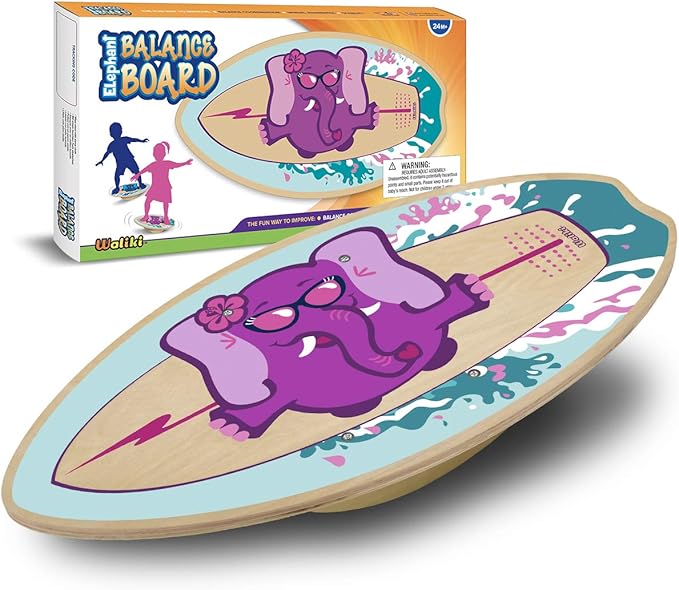 WALIKI Wood Balance Board | Ages 3-8 | Toddlers and Kids |
