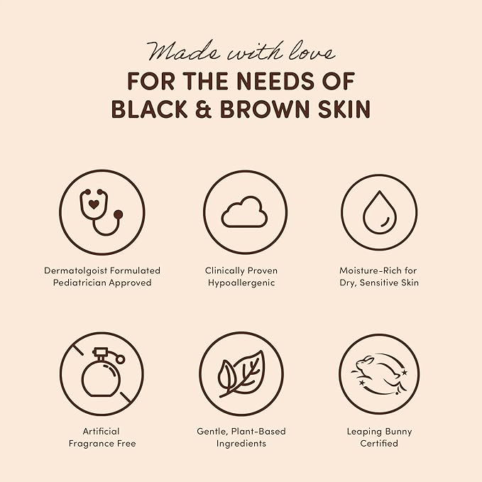 PROUDLY All Over Balm by Gabrielle Union & Dwyane Wade, Helps Relieve Cradle Cap & Eczema, for Black & Brown Babies, Dry, Sensitive Skin, Frangrance Free, 2-Pack (2 oz each)