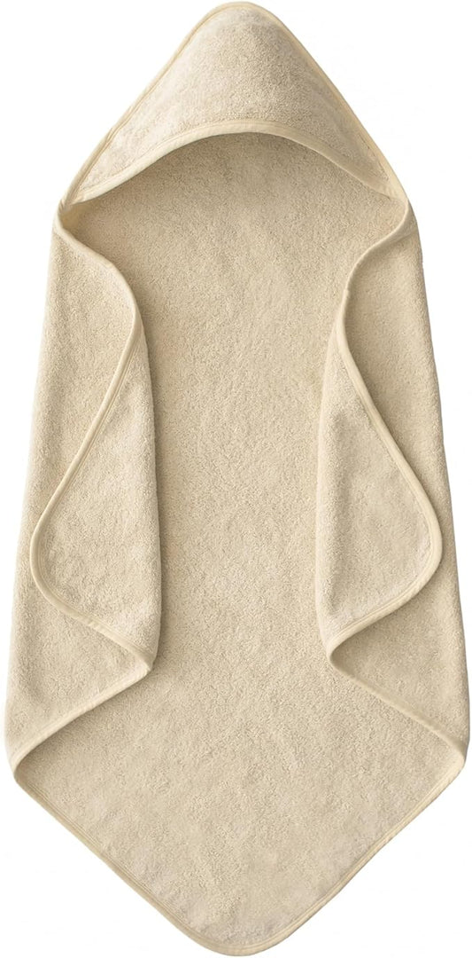 mushie Baby Hooded Towel | Organic Cotton (Fog)