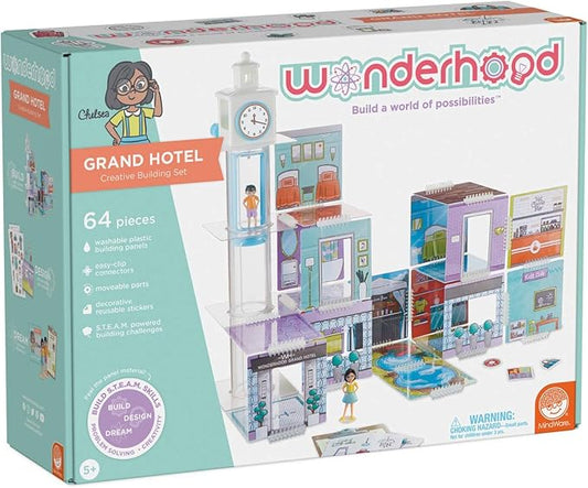 MindWare WONDERHOOD Grand Hotel 64 Piece Set, (Model: WH)
