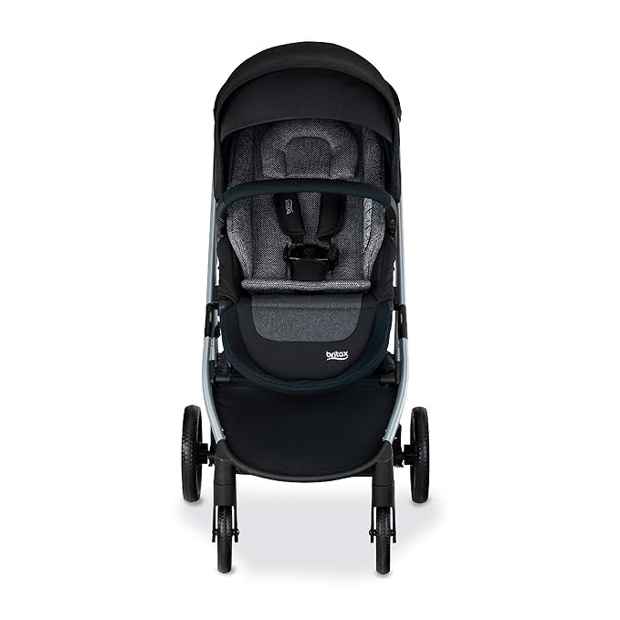 Britax Grove™ Modular Stroller, Lightweight Stroller with CozyFit™ Insert and Bumper Bar, 6 Ways to Ride, SafeWash, Pindot Onyx