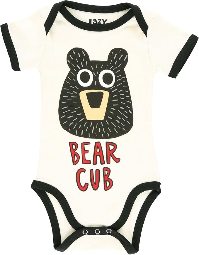 Lazy One Cute Unisex Baby Bodysuit, Cute Animal Designs, 6-18 Months