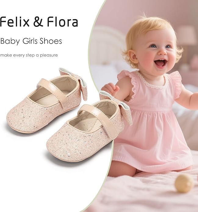 Soft Sole Baby Shoes - Infant Baby Walking Shoes Moccasins Rubber Sole Crib Shoes