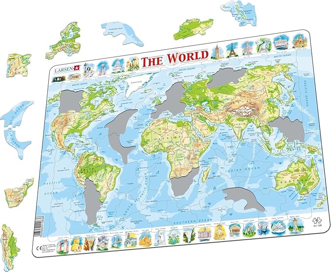 Larsen Puzzles The Physical World 80 Piece Children's Educational Jigsaw Puzzle