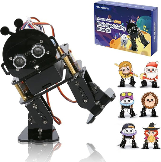 ACEBOTT Robotics for Kids Ages 12-16，Bionic Biped Robot Kit for Arduino ESP32, STEM Science Kits, Cool Engineering Building Toys, Science Coding Kit for 12+ Boys Girls Teens and Adults Unique Gifts
