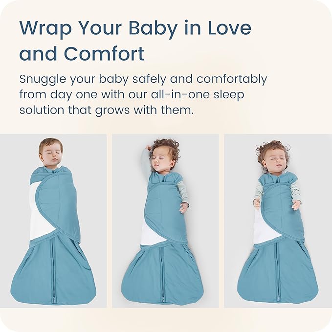 Newborns Swaddle Sleep Sack 0–3 Months, 1.0 TOG Baby Blanket for Newborns, Soft Sleeping Bag for Infants