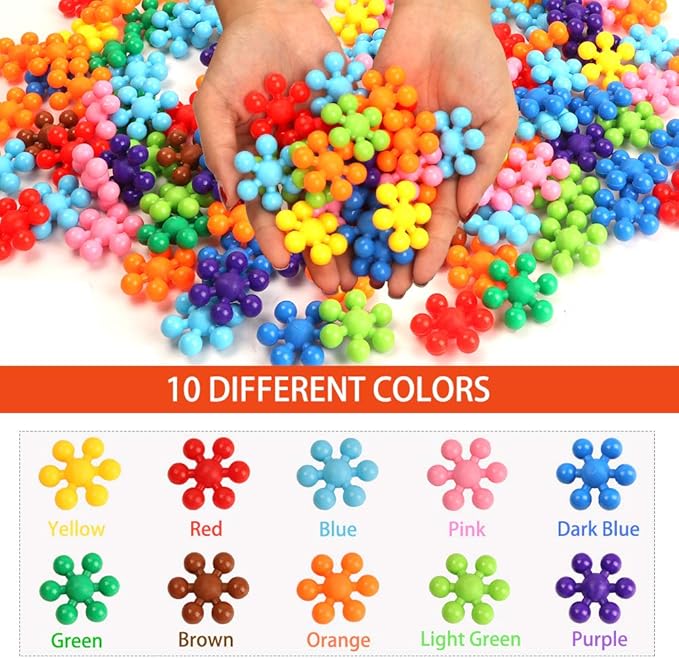 330 pcs Building Blocks, Educational Building Toys Stem Toys Building Discs Sets Interlocking Solid Plastic for Preschool Toddlers Girls and Boys by Winlip