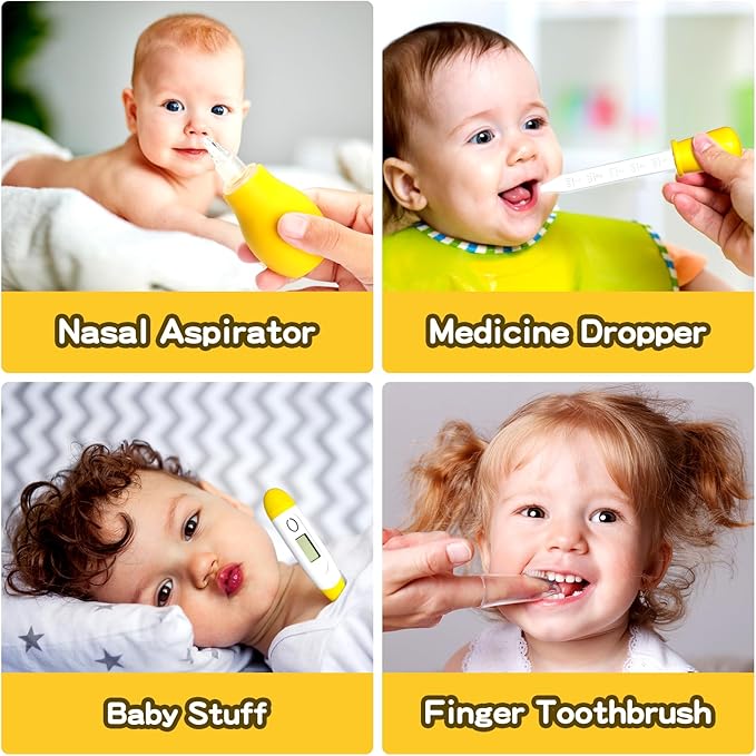 Baby Grooming Kit for Boys Girls Safety Newborn Nursery Essentials Grooming Set Gift for First-time Parents, Yellow 25 in 1