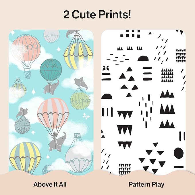 The Honest Company Clean Conscious Diapers for Sensitive Skin, Up to 100% Leakproof Hypoallergenic Fragrance-Free Baby Diapers, Gender Neutral Prints, Super Club Box, Size 1 (8–14 lbs), 136 Count