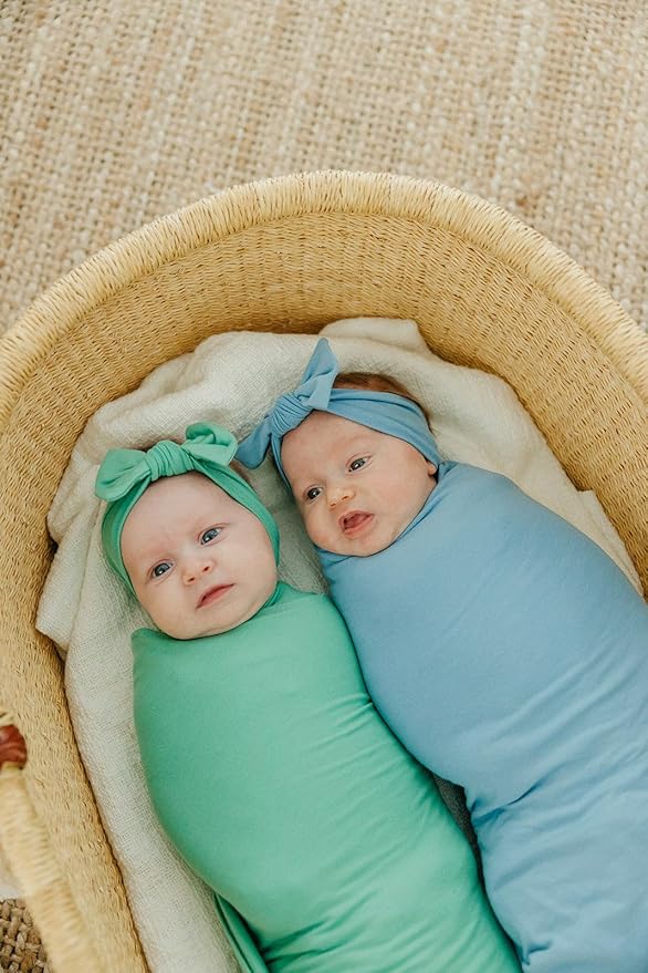 Copper Pearl Baby Swaddle Blanket - Premium Knit Baby Blanket, Large Soft Stretchy Receiving Blankets for Baby Boy and Girl, Swaddles for Newborn, Infant, and Toddler (Robin)