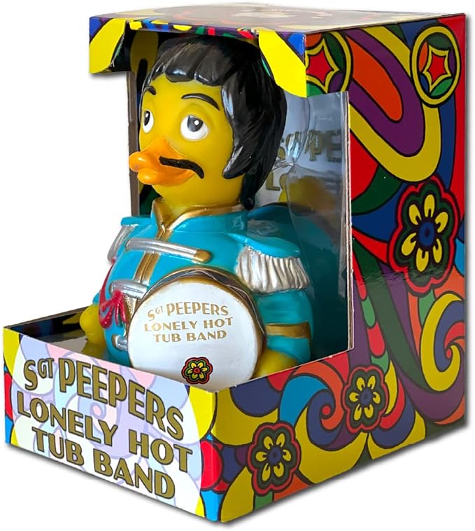 CelebriDucks - SGT Sargeant Peepers Lonely Hot Tub Band - Floating Rubber Ducks - Collectible Bath Toy Gift for Kids & Adults of All Ages