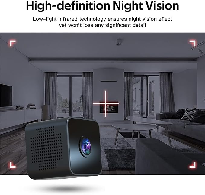 2K Hidden Cameras - Indoor Camer - Nanny Camera - WiFi Wireless Cam - Home Camer for Pet/Baby - with Night Vision - HD Surveillance Cam - Surveillance Cameras with Motion Detection and Night Vision