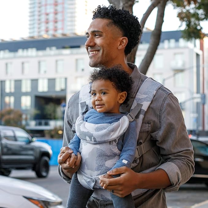 Infantino Flip 4-in-1 Convertible Baby Carrier, Adjustable, Ergonomic Babywearing, Registry Essential, Baby Carrier for Newborn to Toddler, Camo