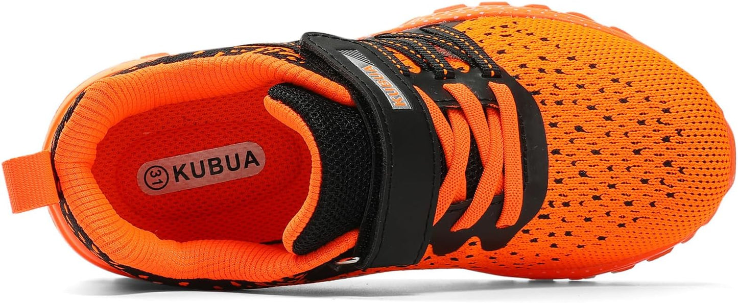 KUBUA Kids Sneakers for Boys Girls Running Tennis Shoes Lightweight Breathable Sport Athletic