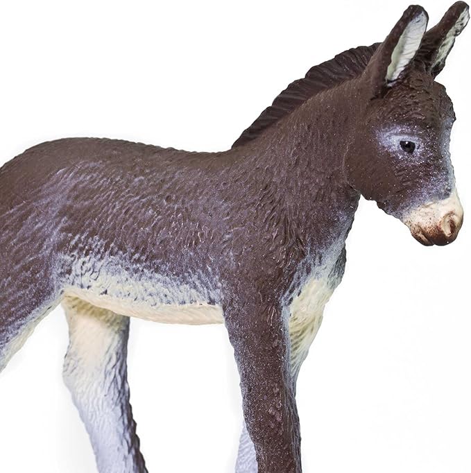 Safari Ltd. Donkey Figurine - Detailed 4" Plastic Model Figure - Fun Educational Play Toy for Boys, Girls & Kids Ages 3+