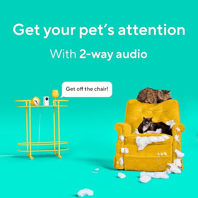 WYZE Cam Pan v2 1080p Pan/Tilt/Zoom Indoor Security Camera with Color Night Vision, Motion and Sound Detection, Wi-Fi Wired Smart Home Security Camera Compatible with Alexa & Google Assistant, White