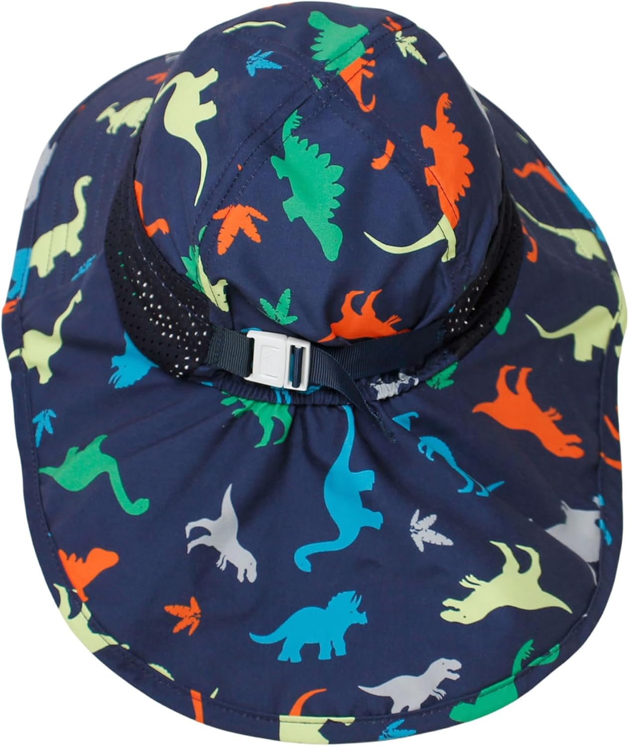 CHUNG Baby Sun Protection Hat Summer Toddler Adjustable UPF 50+ Wide Brim Neck Flap Beach Caps Boys Girls 1-12 Years Kids