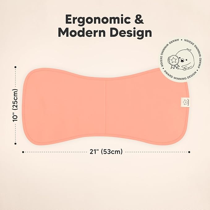 Organic Burp Cloths Baby Boy & Girl - 5-Pack Super Absorbent Cotton Burping Cloths for Babies, Soft & Plush Newborn Spit Up Rags, Infant Towels for Milk Spit Up, Unisex, Large 21" x 10" (Flora Dew)