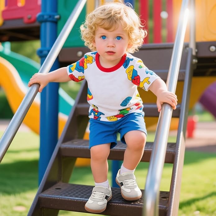 Toddler Wide Toe Box Shoes Zero Drop Minimalist Sneakers for Toddler/Little Kid Barefoot Slip on Tennis Shoes for Kids Boys Girls