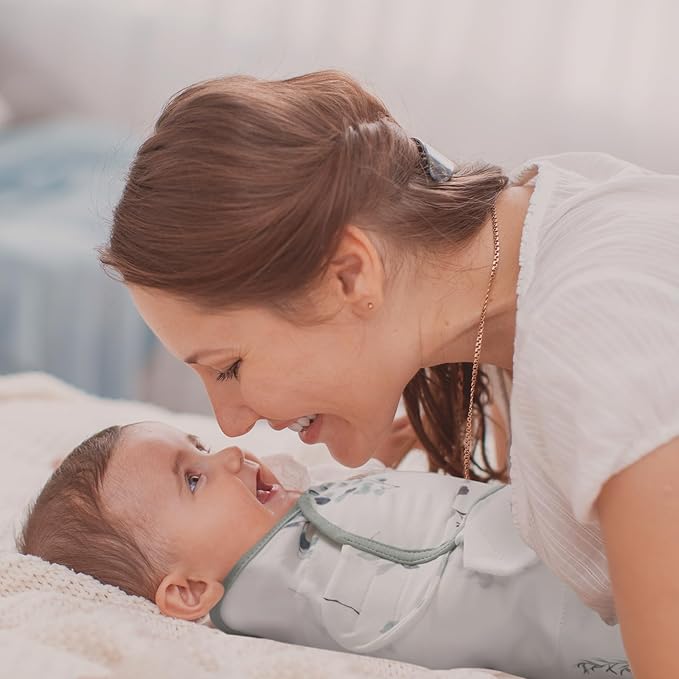 Baby Swaddle Sacks, 3-Pack Newborn Organic Cotton Swaddle Wrap, Adjustable Swaddling Blankets, Nursery Swaddling Essentials for Newborn 0-3 Months, Infant Shower Items Gift (Leaves & Trees)