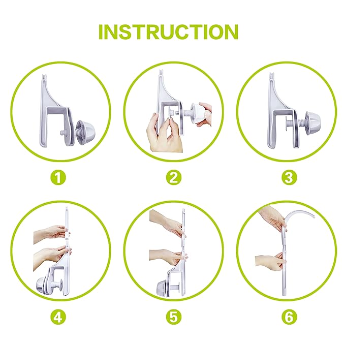 24 inch Crib Mobile Bed Bell Frame arm Bracket, Double nut Screw Fixing Frame -DIY Toy Decoration Bracket (Stand Without Music Box)