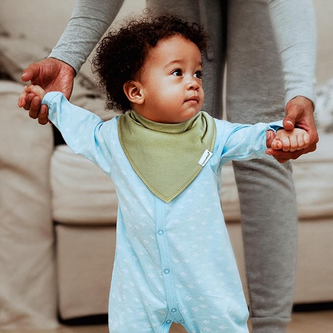 Baby Bandana Drool Bibs for Boys Girls,Super Absorbent Triangle Baby Bibs for Drooling and Teething,100% Cotton Soft for Infant,Newborn 12Pack