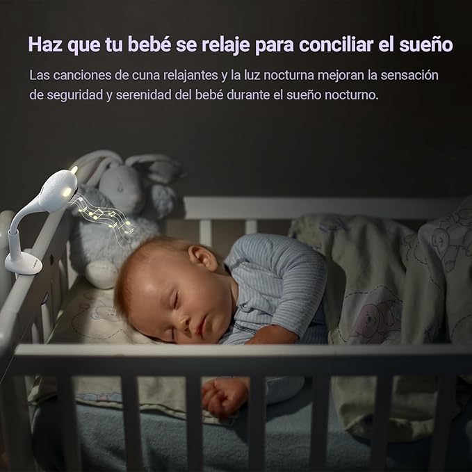 2K Baby Sleep Breathing Monitor Camera for Newborn & Crib Mount, 5G Wi-Fi, Nursery Night Light, Sensor-Free, Sound/Motion/Cry Tracking Notification, Night Vision, No Monthly Fee