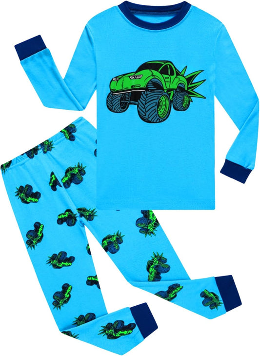 Boys Cotton Pajamas Long Sleeve Toddler Boys Pjs Kids Sleepwear Sets 18months-18years