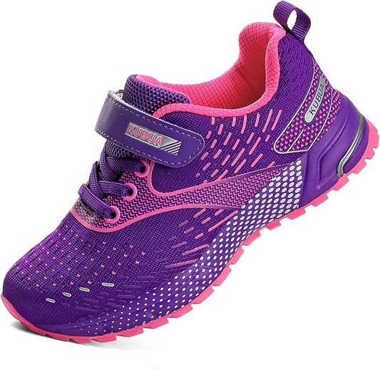KUBUA Kids Sneakers for Boys Girls Running Tennis Shoes Lightweight Breathable Sport Athletic