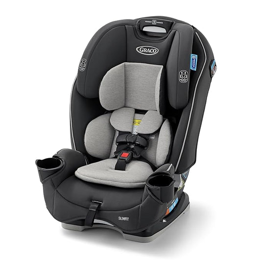 Graco Slimfit 3 in 1 Convertible Car Seat | Slim & Comfy Design Saves Space in Your Back Seat, Darcie