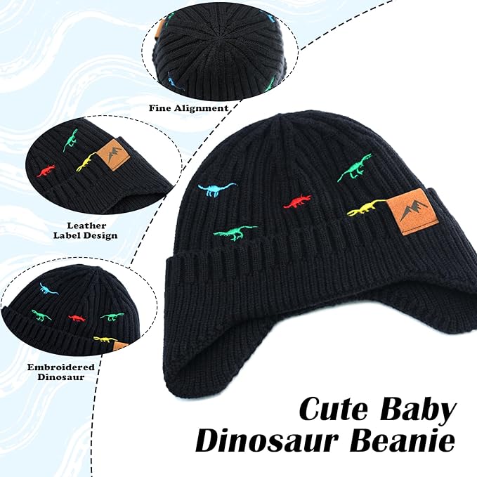 POXIMI Baby Boy Winter Hat Toddler Warm Beanie Girl Knit Hats with Earflap Kid Cute Earmuffs