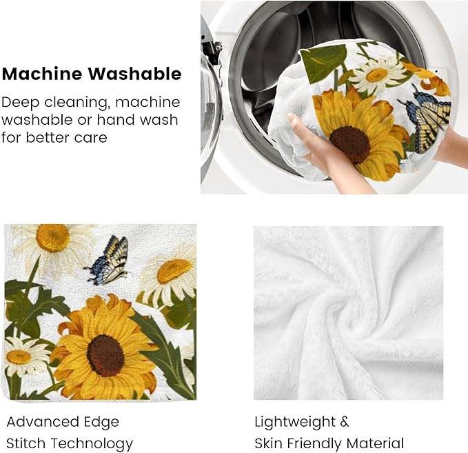 Customized Blankets with Name Personalized Baby Blankets Sunflower Blanket Soft Fleece Bed Throw Blanket for Boys Girls Toddlers Birthday Christmas