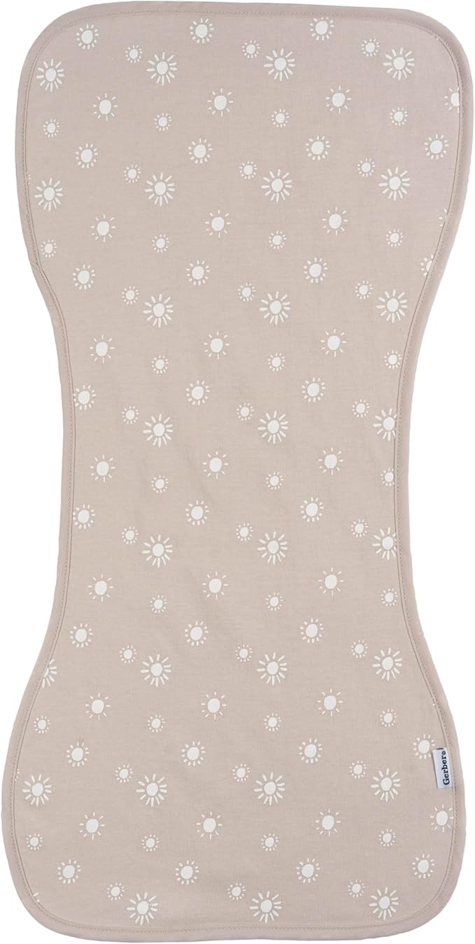 Gerber Baby Unisex Burp Cloths 60-Pack, Pink Rainbows, Size 10.5" x 21"