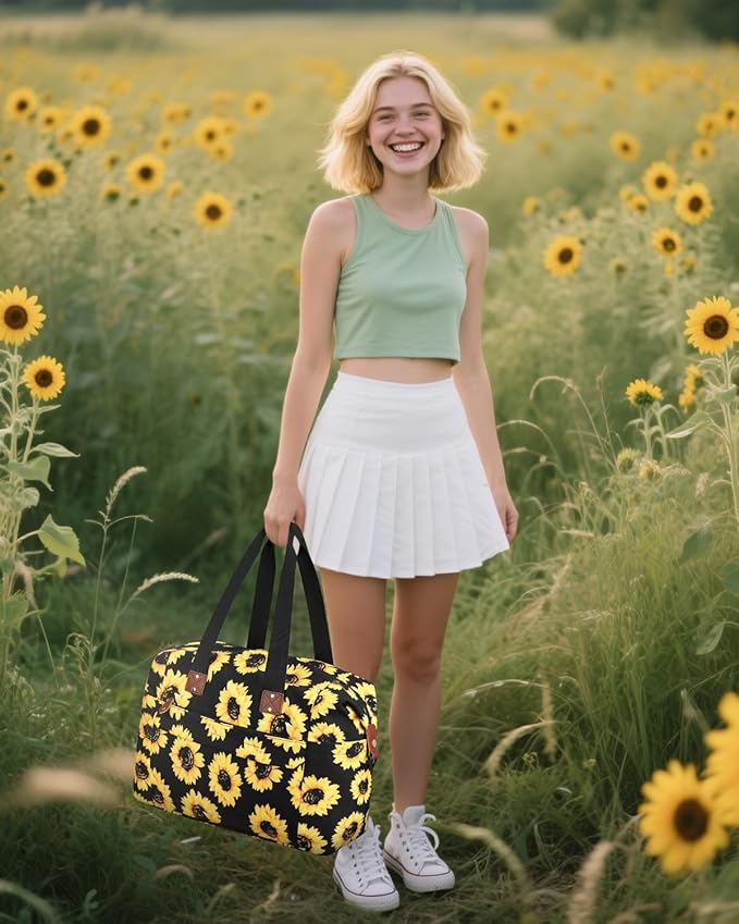 Travel Duffle Bag, Waterproof Weekender Overnight Hospital Bags for Women Men with Toiletry Bag Lightweight Carry on Personal Item Duffle Gym Bag for Travel, Airplanes, Sports