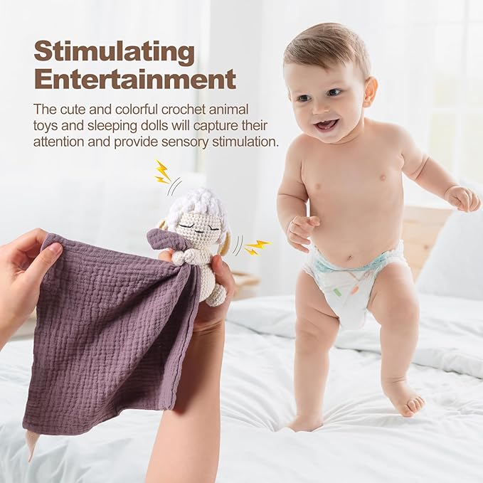 Lamb Animals Cow Security Animal Security Blanket Blanket Infant Nursery Character Blanket Luxury Snuggler Plush Baby Lovey Lamb