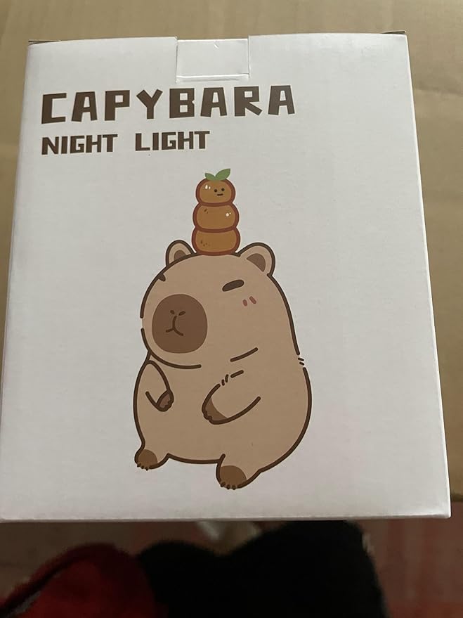 Capybara Night Light, Mothers Day Gifts, Cute Squishy Nursery Animal Silicone Night Lamp with Rechargeable & Timer & Dimmer, Capybaras Gifts for Mother, Father, Women, Girls, Boys