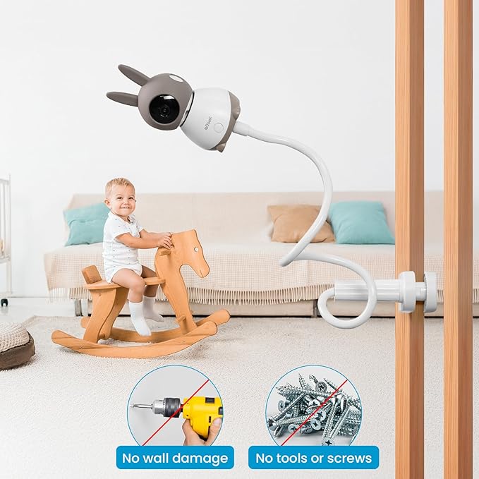 ieGeek Baby Monitor Mount Bracket 1T/ 4/5/6T Baby Camera Holder Mount Strong Camera Holder with a 1/4” Screw