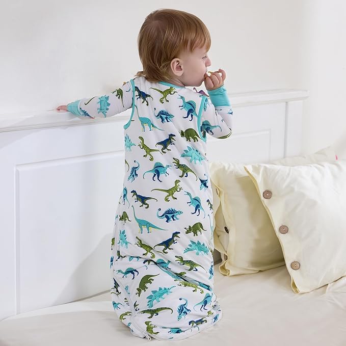 Bamboo Viscose Sleep Sack for Babies and Toddlers 1.0 Tog Wearable Blanket 2-Way Zipper Baby Shower Gifts