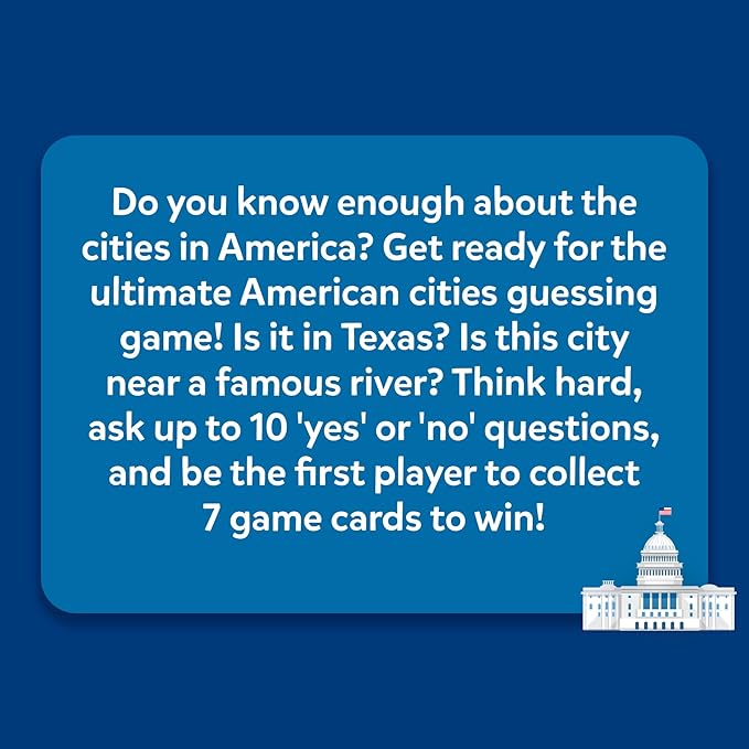 Skillmatics Guess in 10 American Cities, Perfect for Boys, Girls, Kids, and Families Who Love Card Games, Educational Toys & Games, Gifts for Ages 8, 9, 10 and Up