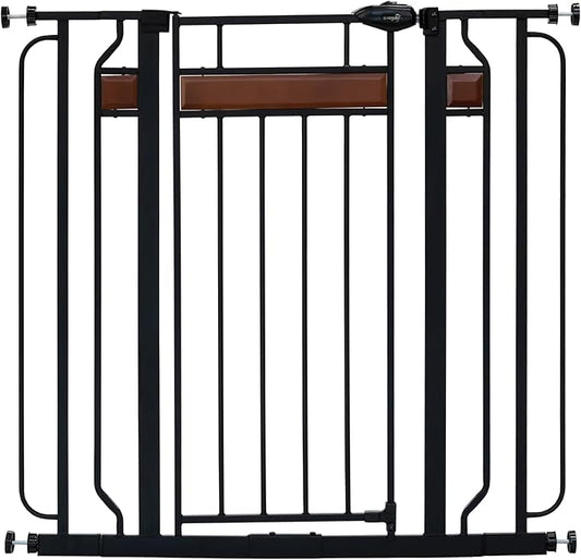 Regalo Easy Step Extra Tall Arched Décor Walk Thru Baby Gate, Award Winning Brand, Includes 4-Inch Extension Kit, 4 Pack Pressure Mount Kit and 4 Pack Wall Mount Kit, Bronze