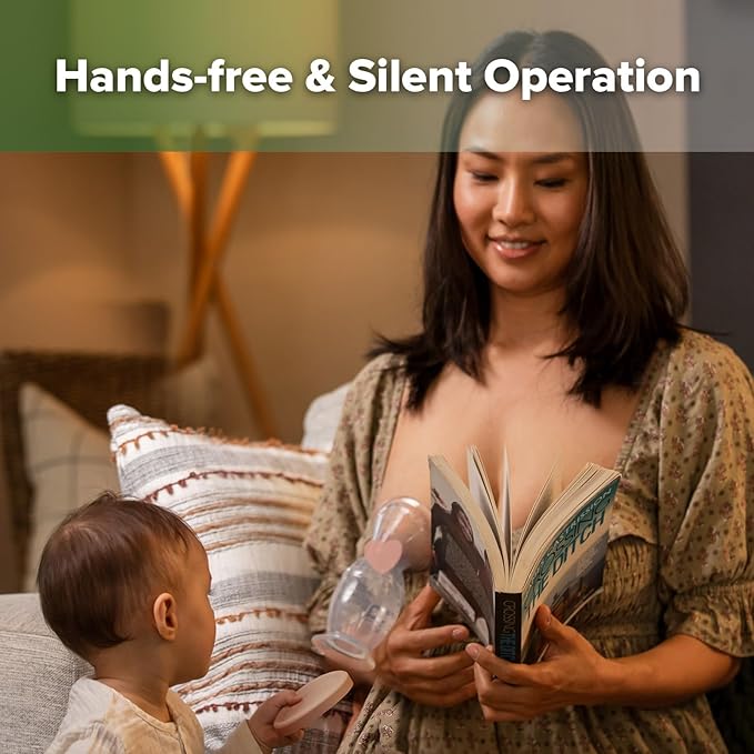 haakaa Manual Breast Pump & Silicone Cap Combo for Nursing Mom (Blush, 4oz. with Base)