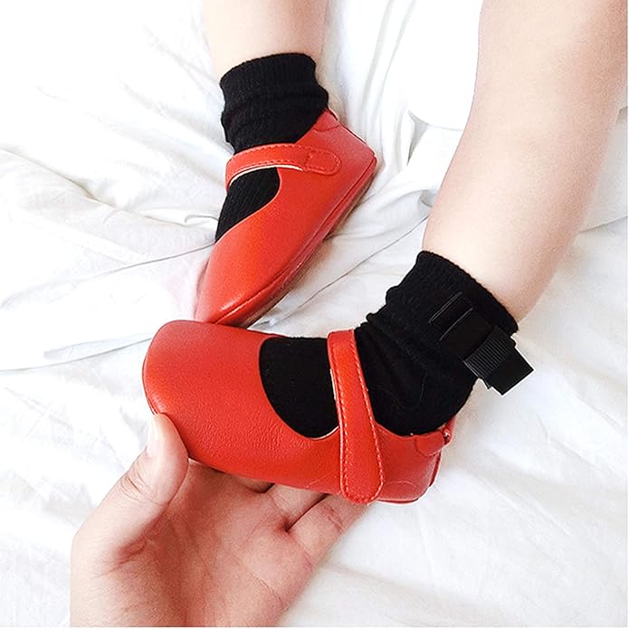 Soft Sole Baby Shoes - Infant Baby Walking Shoes Moccasins Rubber Sole Crib Shoes