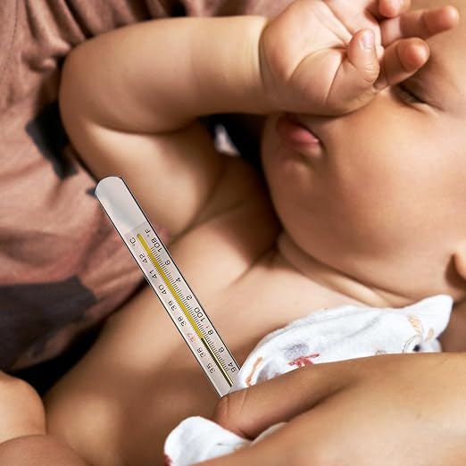 12Pcs Glass Oral Temperature for Adults Precise Measurement Fast Reading for Elderly Family Dual Scale ℃ & ℉