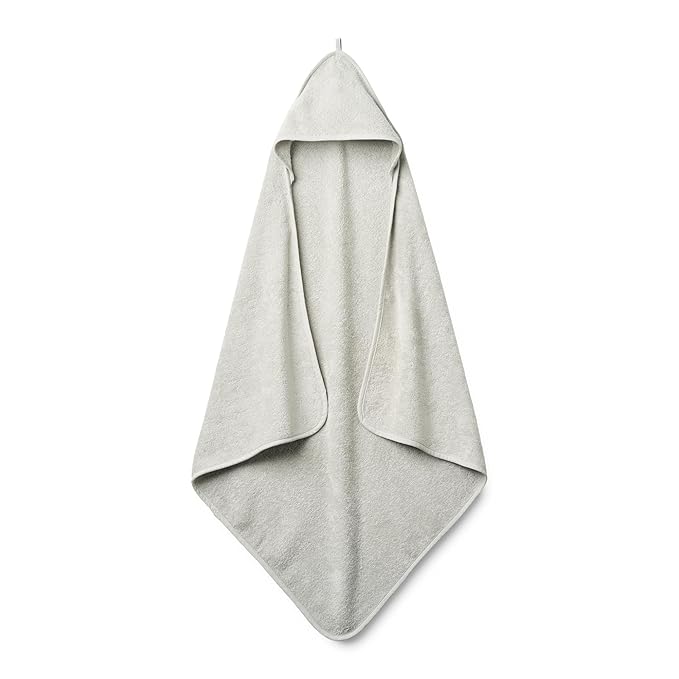 Baby Hooded Towel – Organic Cotton Baby Bath Towels – Baby Towels, Baby Bath Towels for Baby Boy, Baby Girl, 32" x 32" Super-Soft and Absorbent Baby Towels for Newborn (Pearl Grey)