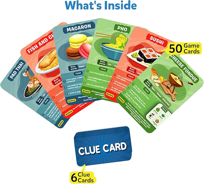 Skillmatics Guess in 10 Foods Around The World, Card Game for Boys, Girls, and Kids Who Love Educational Travel Toys, Board Games, Geography and History, Gifts for Ages 8, 9, 10 and Up